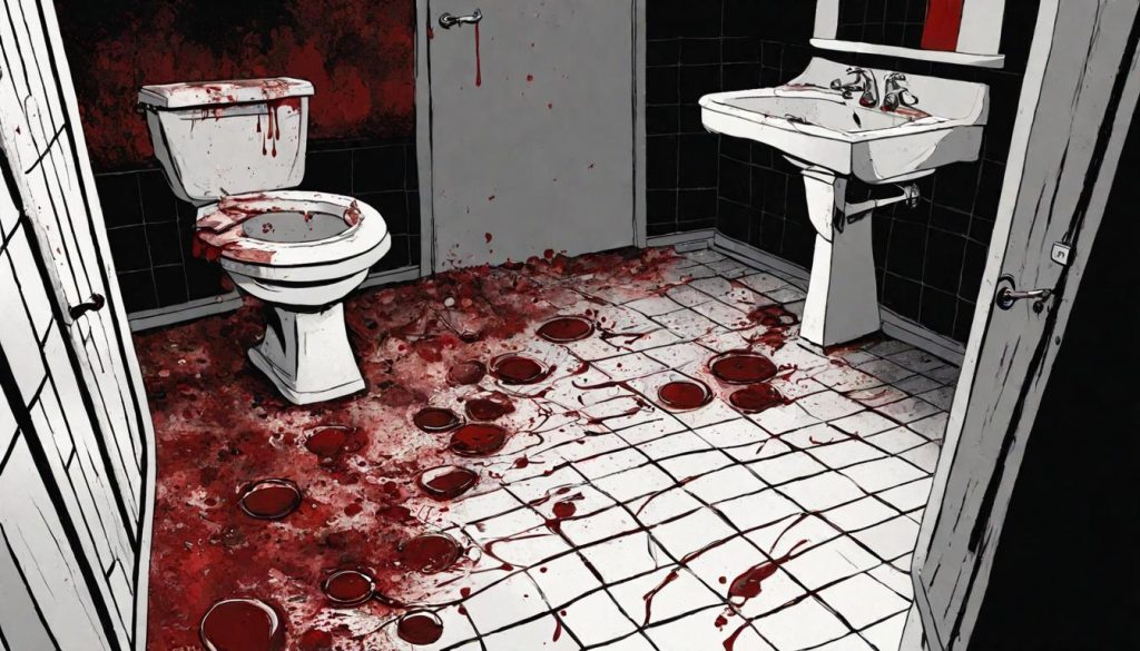 Wajah di Lantai Kamar Mandi